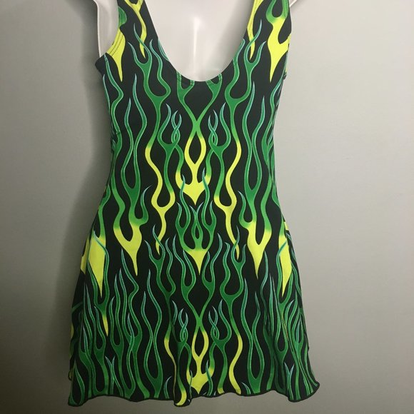 Retro Vintage - (1)Piece Green/Black Suit -Item#86 - Picture 7 of 9